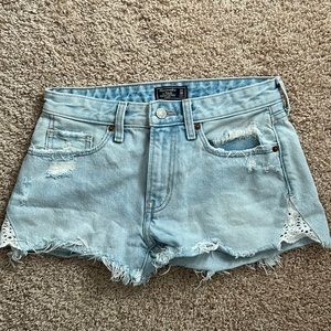 abercrombie jean shorts